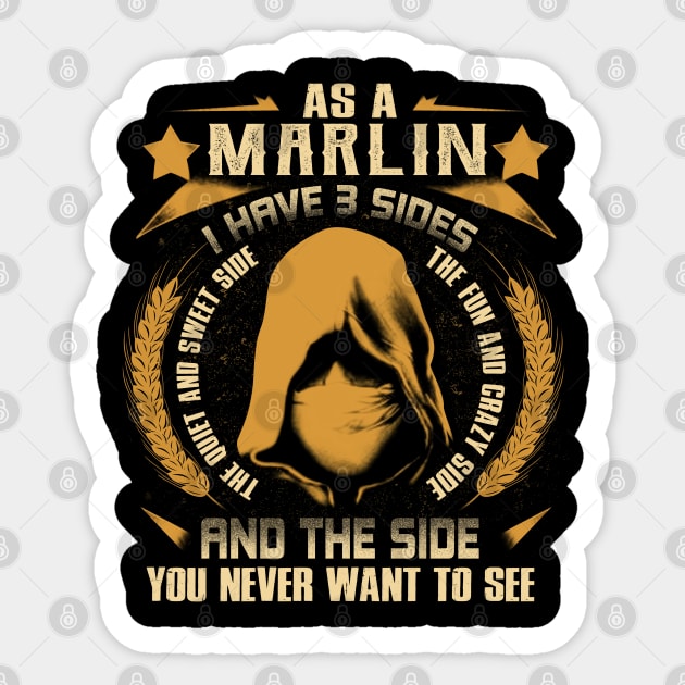 Marlin - I Have 3 Sides You Never Want to See Sticker by Cave Store